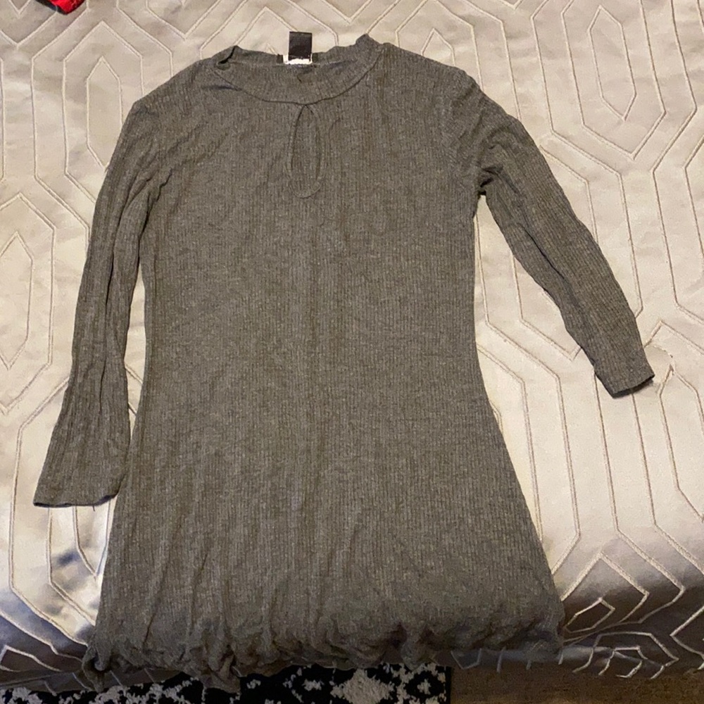 Gray Casual Dress